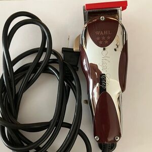 Wahl Corded Hair Clipper in Burgundy and Chrome